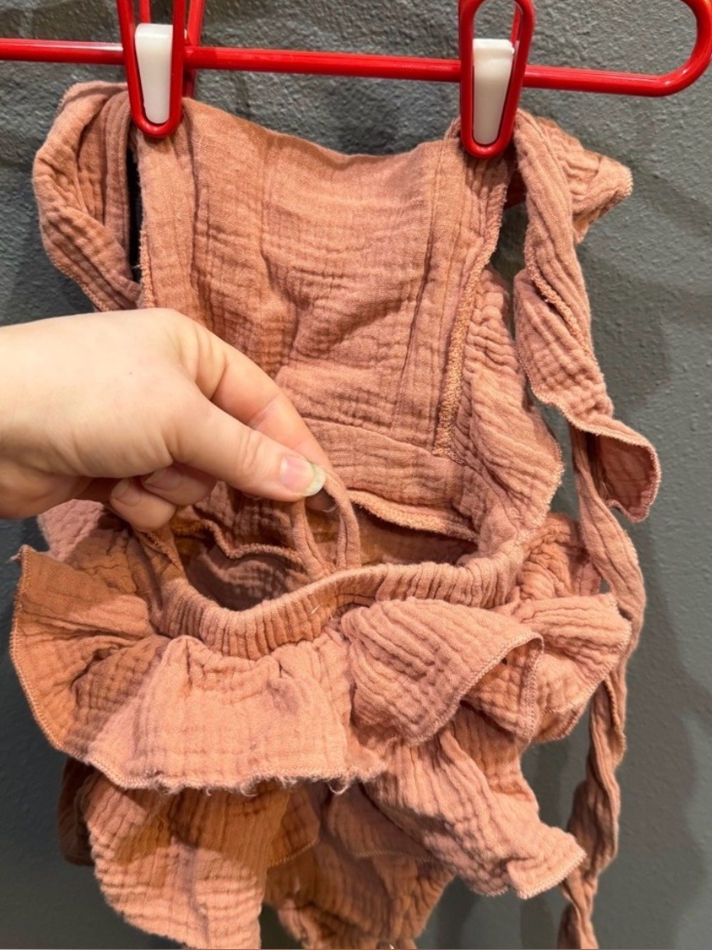 Floral Ruffle Baby Rompers - Picture 4 of 5